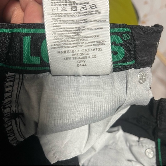 Levi’s 511 Slim Fit Eco Performance Boys Black Jeans Size 7 X Regular Adj Waist - Picture 11 of 11